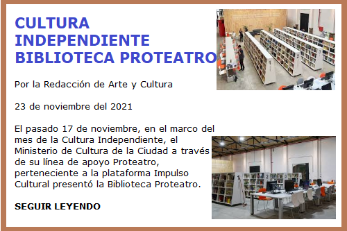 BIBILIOTECA PROTEATRO